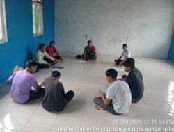 Babinsa Candi Laras Utara Dukung Pembentukan Brigade Pangan “Maju Bersama” di Sungai Salai