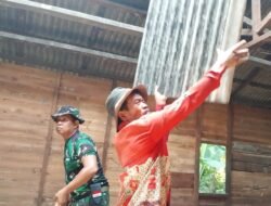 Desa Tumih Disibukkan Pembongkaran RTLH oleh Satgas TMMD