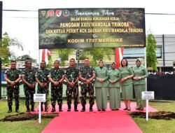 Pangdam XXIV/Mandala Trikora Kunjungi Kodim 1707/Merauke, Tekankan Pembinaan Teritorial di Wilayah Perbatasan