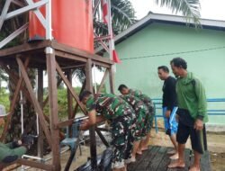 Air Bersih Mengalir ke Desa Tumih, TMMD Ke-126 Kodim 1005/Barito Kuala Hadirkan Solusi Nyata