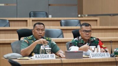Kasdam Iskandar Muda Terima Paparan kesiapan Kegiatan Persami