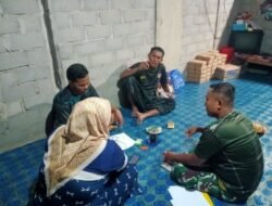Satgas TMMD Ke-126 Hangatkan Malam Warga Desa Tumih dengan Kehadiran Mereka