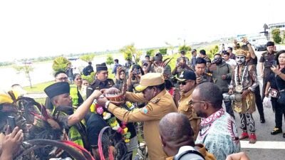 Sinergi Aparat Hukum dan Pemerintah, Satgas Korpasgat serta Forkopimda Sambut Kedatangan Kajari Baru Nabire