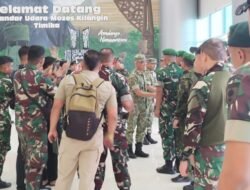 Satgas Korpasgat Amankan Keberangkatan Kapuskes TNI di Timika