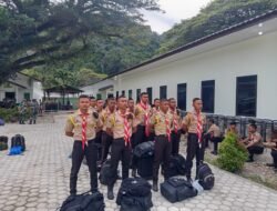 Kontingen Persami KKRI Kodim 0114/Aceh Jaya Tiba di Rindam Mata Ie dengan Aman