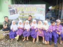 Pos Kotis TMMD Kodim 1005/Batola Jadi Tempat Belajar Ceria Anak Desa