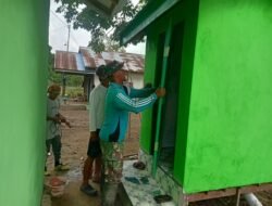 Pengerjaan WC Umum TMMD di Desa Tumih Masuki Tahap Akhir, TNI dan Warga Kompak di Lapangan