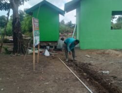 Satgas TMMD Kodim 1005/Barito Kuala Fokus pada Detail Pembangunan WC Umum