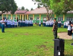 Danramil 06/Teunom Bangun Karakter Generasi Muda Lewat Amanat Upacara di MTsN 1 Teunom