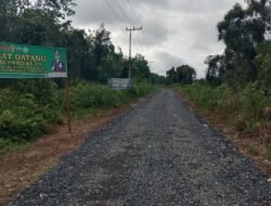 TNI Sukses Bangun Jalan Penghubung Desa Tumih–Belawang