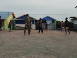 Olahraga Bersama Jadi Sarana Pererat Hubungan TNI dan Warga Tumih