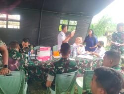 Yonif TP 808/MM Laksanakan Rapid Test Malaria dan HIV, Jaga Kesehatan Prajurit