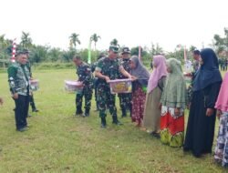 Penutupan TMMD Disertai Penyerahan Bantuan Sembako kepada Masyarakat