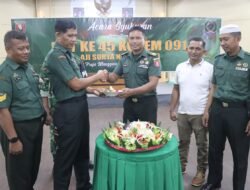 Kodim 0909/Ktm Rayakan HUT Korem 091/ASN dengan Tema Profesional, Adaptif, dan Manunggal