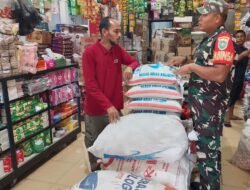 Babinsa Koramil 01/Jaya Pantau Stabilitas Harga Sembako di Pasar Lamno