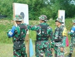 Korem 012/Teuku Umar Gelar Latihan Menembak Pistol Semester II TA 2025