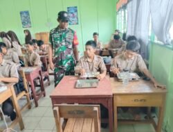 Kodim 1005/Barito Kuala Kawal Gizi Anak Sekolah Lewat Program Makan Bergizi Gratis