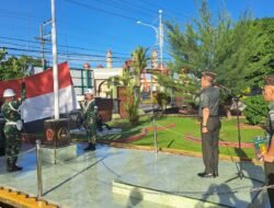 Kodim 0105/Abar Gelar Upacara 17-an, Kasdim Bacakan Amanat KASAD