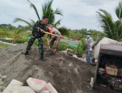 Babinsa Koramil 07/Johan Pahlawan Ajak Warga Bergotong Royong