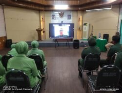 Kodim 0909/Kutai Timur Ikuti Talk Show Pembinaan Mental Ideologi dari Disbintalad