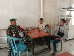 Komsos Babinsa Serka Medi di Gampong Baro