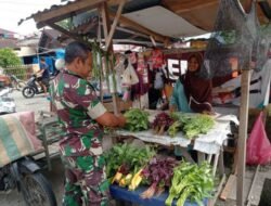 Jajaran Korem 012/TU Pantau Stabilitas Harga Pangan, Babinsa Susoh Pastikan Stok Aman Pascabencana