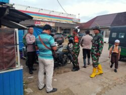 Upaya Preventif Hadapi Curah Hujan Tinggi, Koramil 1006-07/Banjarbaru Gelar Gotong Royong Massal