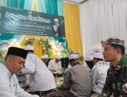 Kodim 1001/HSU-BLG Hadiri dan Amankan Haul Pertama DR. KH. H. Saberan Afandi di Pesantren Ummul Qura