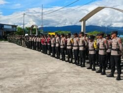 Apel Gabungan Satgas Korpasgat dan TNI–Polri Jaga Keamanan di Nduga