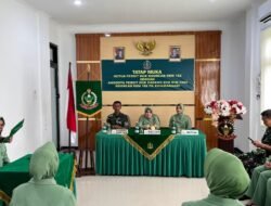 Ketua Persit Koorcab Rem 182 Laksanakan Kunjungan Kerja ke Kodim 1808