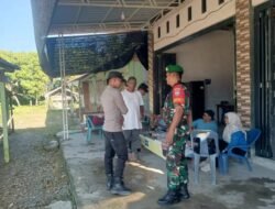 Jajaran Korem 012/TU Turunkan Personel Koramil 05/Panga Gelar Patroli Gabungan di Aceh Jaya