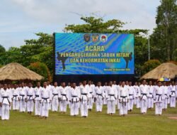 1.683 Prajurit Resmi Sandang Sabuk Hitam INKAI di Merauke