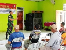 Koramil 1707-07/Elikobel Gelar Komsos Kreatif Bersama Warga Sipias