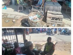 Babinsa Koramil 08/Arongan Lambalek Himbau Warga Jaga Kebersihan Pasca Banjir