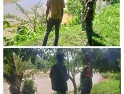 Pasca Banjir, Koramil 03 Kaway XVI Kerahkan Babinsa Pemeriksa Kondisi Sungai di Kecamatan Kaway XVI