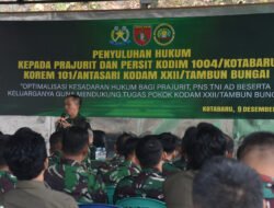 Kodim 1004/Kotabaru Gelar Penyuluhan Hukum untuk Prajurit dan Persit