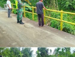 Babinsa Koramil 11/WT dan Warga Kembali Cek Debit Air Sungai Antisipasi Banjir