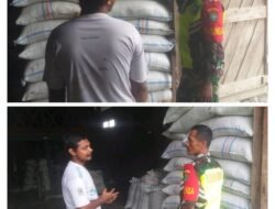 Babinsa Koramil 03 Kaway XVI Cek Stok Beras di Kilang Padi Kaway XVI, Antisipasi Kelangkaan