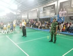 Kasdim 1203/Ketapang Hadiri Pembukaan Turnamen Bulutangkis “Ale-Ale Ketapang Open” 2025