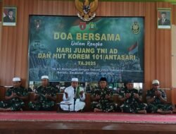 Momentum Hari Juang TNI AD, Kodim 1006/Banjar Tingkatkan Kekhidmatan Lewat Doa Bersama