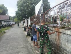 Sambut Hari Juang TNI AD ke-80 TNI, Kodim 0114/Aceh Jaya Gelar Karya Bakti Bersihkan Sarana Ibadah