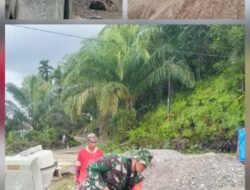 Babinsa Koramil 02/Woyla, Laksanakan Pendampingan Pembangunan Koperasi Desa Merah Putih di Wilayah Binaan