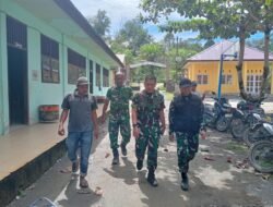 Danrem 012/Teuku Umar Tinjau Lokasi Banjir dan Salurkan Bantuan Sembako di Pante Ceureumen