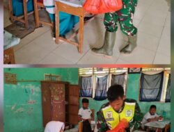 Peran Aktif Babinsa Koramil 02/Woyla, Membantu Penyaluran Makan Bergizi Gratis di Sekolah Wilayah Binaan