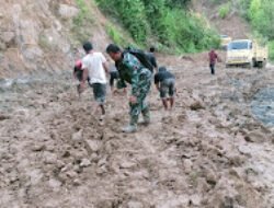Jajaran Korem 012/TU Terus Kebut Perbaikan Akses Jalan Terputus Akibat Banjir dan Longsor di Abdya