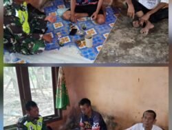 Wujudkan Wilayah yang Aman Babinsa Koramil 02/Woyla Komsos dengan Warga Binaan