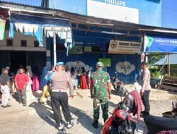 Babinsa Koramil 01/Jaya Bantu Pendistribusian LPG 3 Kg di Desa Meunasa Weh