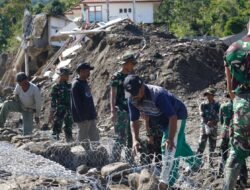 TNI dan Dinas Terkait Percepat Pembangunan Jembatan Bailey di Beutong Ateuh Banggala