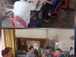 Tingkatkan Kerja Sama yang Baik, Babinsa Koramil 02/Woyla, Laksanakan Komsos Bersama Perangkat Desa