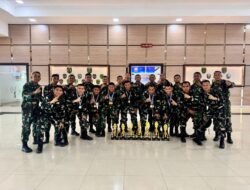 Yonif TP 826/BTB Ungguli Evaluasi Pengetahuan dan Keterampilan Brigif TP 85/BTC